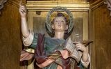 El sant, a la capella de Sant Pancraç i Sant Roc de la catedral de la Santa Creu i Santa Eulàlia de Barcelona