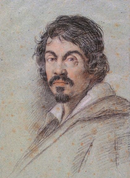 Retrat de Caravaggio fet per Ottavio Leoni