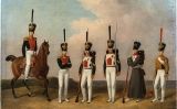 Retrat de guàrdies del regiment Preobrajenski Retrat de guàrdies del regiment Preobrajenski