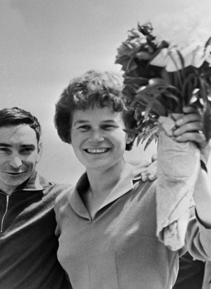 Valentina Tereixkova i Valeriy Bykovskiy el 20 de juny de 1963 Valentina Tereixkova i Valeriy Bykovskiy el 20 de juny de 1963