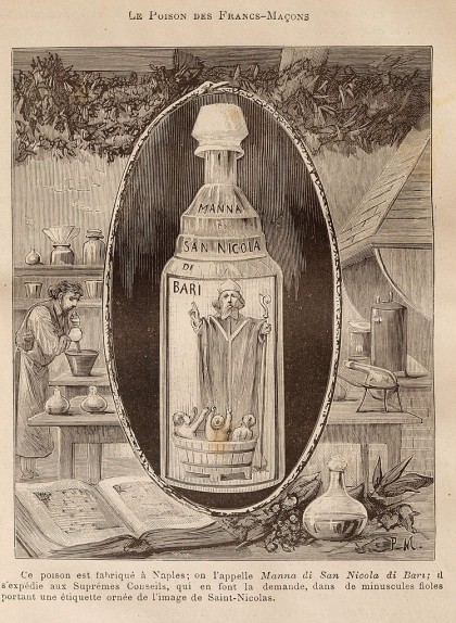 Gravat del document de Léo Taxil 'Les Mystères de la Franc-Maçonnerie' (1886)