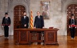 Quim Torra durant la presa de possessió del càrrec de president de la Generalitat, el 17 de maig de 2018