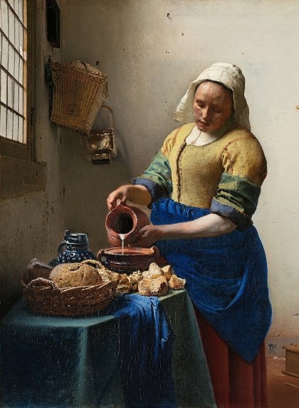 'La lletera', de Johannes Vermeer
