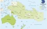 Mapa on es veuen les illes Marshall