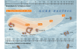 Rastre de radiació després del test Castle Bravo del 1954 a Bikini Rastre de radiació després del test Castle Bravo del 1954 a Bikini