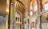 Sala d'actes del Recinte Modernista de Sant Pau; avui dia, Sala Domènech i Montaner Sala d'actes del Recinte Modernista de Sant Pau; avui dia, Sala Domènech i Montaner