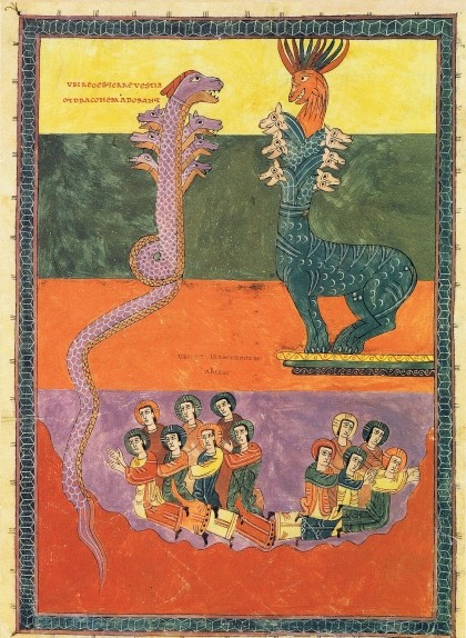 Una de les il·lustracions del 'Beatus' de Girona Una de les il·lustracions del 'Beatus' de Girona